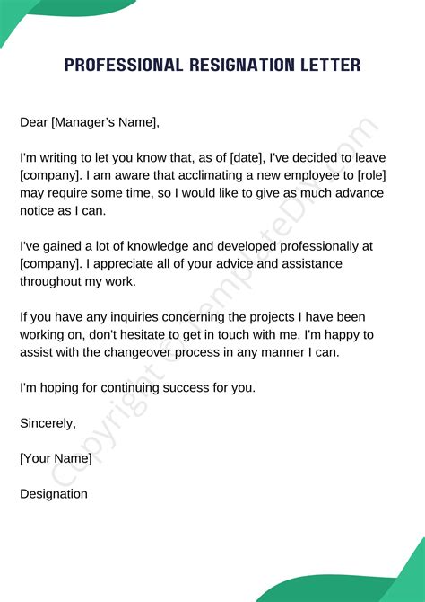 Resignation .
